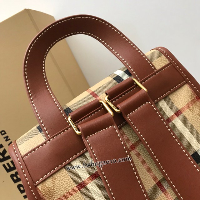 Burberry專門店新款中古馬仔料雙肩背包 巴寶莉女款後背包 yxb1141